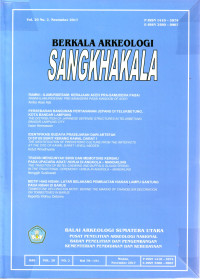 Image of BERKALA ARKEOLOGI SANGKHAKALA VOL.20 NO.2 NOVEMBER 2017