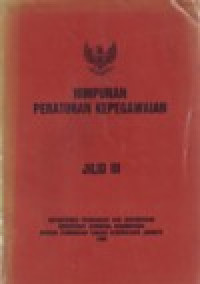 Image of HIMPUNAN PERATURAN KEPEGAWAIAN JILID IV