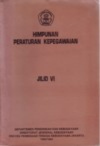Image of HIMPUNAN PERATURAN KEPEGAWAIAN JILID V