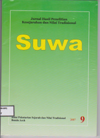 Image of JURNAL HASIL PENELITIAN KESEJARAHAN  DAN NILAI TRADISIONAL “SUWA” NO 9