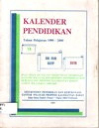 Image of KALENDER PENDIDIKAN TAHUN PELAJARAN 1999/2000