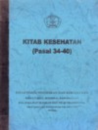 Image of KITAB KESEHATAN (PASAL 26 - 33)