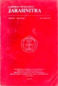 Image of LAPORAN PENELITIAN JARAHNITRA NO. 001/P/1994