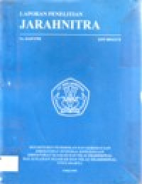 Image of LAPORAN PENELITIAN JARAHNITRA NO.14/P/1999
