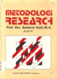 Image of METODOLOGI  RESEARCH JILID IV