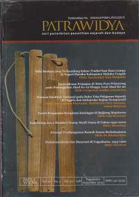 Image of PATRAWIDYA SERI PENERBITAN PENELITIAN SEJARAH DAN BUDAYA VOL 16 NO 3