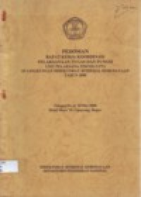 Image of PEDOMAN RAPAT KERJA KOORDINASI PELAKSANAAN TUGAS DAN FUNGSI