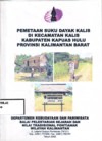 Image of PEMETAAN SUKU DAYAK KALIS DI KECAMATAN KALIS KABUPATEN KAPUAS HULU PROVINSI KALIMANTAN BARAT