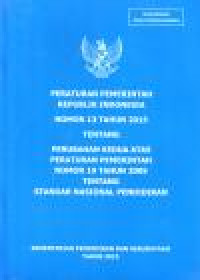 Image of PERATURAN PEMERINTAH NOMOR 13 TAHUN 2015