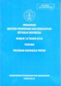 Image of PERATURAN MENTERI PENDIDIKAN DAN KEBUDAYAAN REPUBLIK INDONESIA NOMOR 19 TAHUN 2016