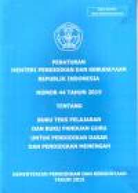 Image of PERATURAN MENTERI PENDIDIKAN DAN KEBUDAYAAN REPUBLIK INDONESIA NOMOR 44 TAHUN 2015