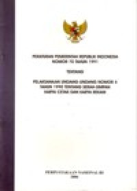 Image of PERATURAN PEMERINTAH REPUBLIK INDONESIA NOMOR 23 TAHUN 1999