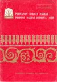 Image of PERMAINAN RAKYAT DAERAH PROPINSI DAERAH ISTIMEWA ACEH