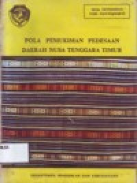 Image of POLA PEMUKIMAN PEDESAAN DAERAH NUSA TENGGARA TIMUR