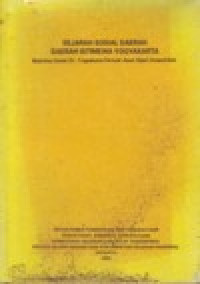 Image of SEJARAH SOSIAL DAERAH ISTIMEWA YOGYAKARTA (M0BILITAS SOSIAL DI. YOGYAKARTA PERIODE AWAL ABAD DUAPULUHAN)