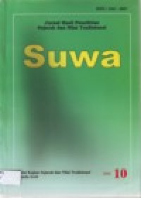 Image of SUWA JURNAL HASIL PENELITIAN KESEJARAHAN DAN NILAI TRADISIONAL No. 10