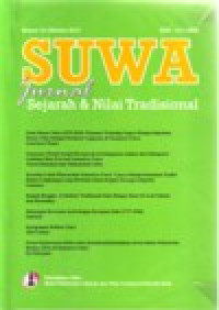 Image of SUWA JURNAL SEJARAH DAN NILAI TRADISIONAL NOMOR 15, OKTOBER 2012