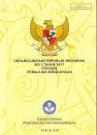 Image of UNDANG-UNDANG REPUBLIK INDONESIA NO 5 TAHUN 2017